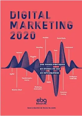 livre "Digital marketing 2020, 200 fiches pratiques, 60 études de cas", meilleur livre pratique du marketing digital 2024.