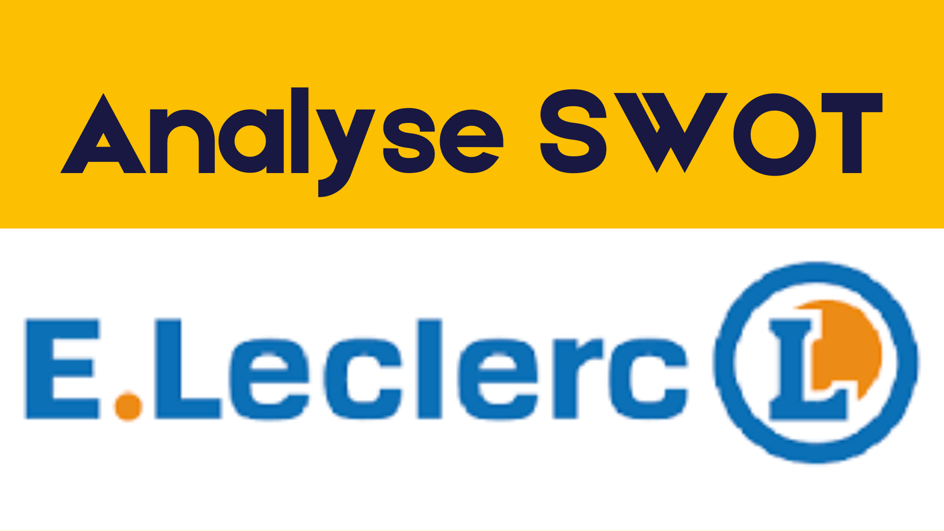 Analyse SWOT de Leclerc 2024, diagnostic stratégique interne et externe de Leclerc