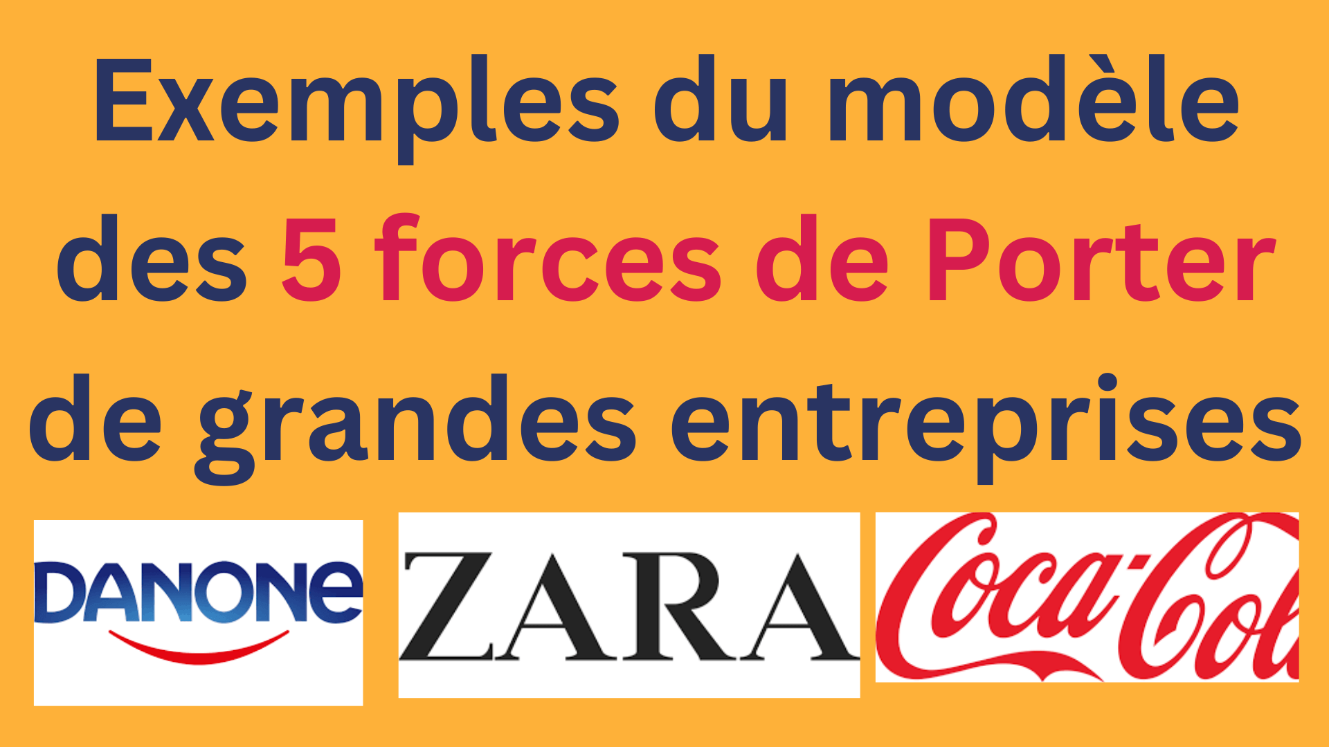 Exemples du modèle des 5 forces de Porter de grandes entreprises-2023-