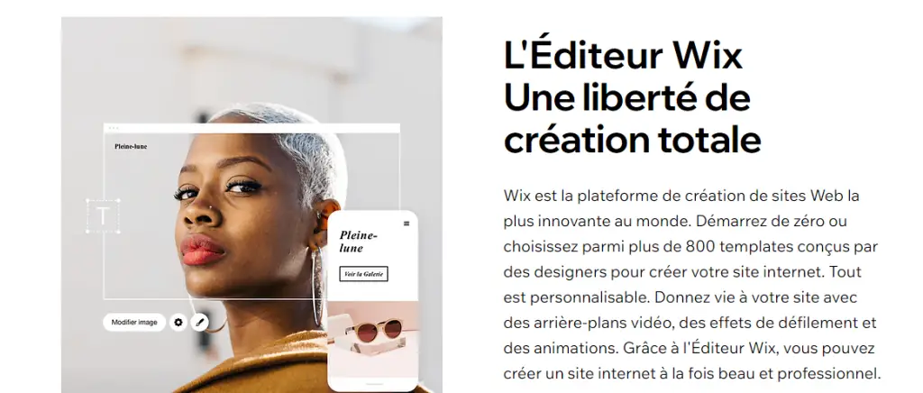 Wix ADI meilleur outil de construction des sites web par l'IA en 2024