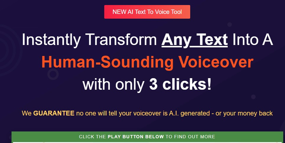 l'interface de l'application Speechelo meilleur générateur de voix off pour les vidéos éducatives et publicitaires