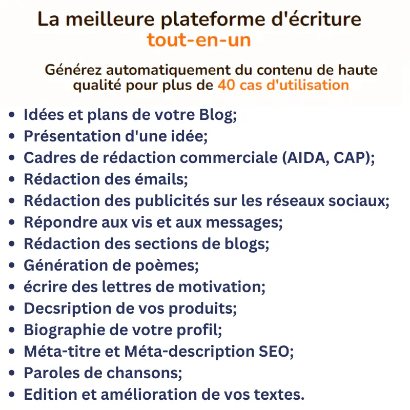 Les points forts de Rytr 2023, les cas d'utilisation multiples du site Rytr.me