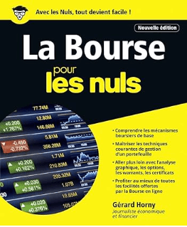 livre La Bourse pour les Nuls de Gérard Horny, un des meilleurs livres de finance 2024