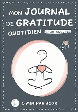 livre Mon journal de gratitude quotidien de Coccibel, livre de gestion du stress et l'anxieté