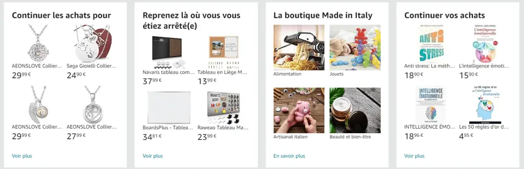 techniques et stratégies du e-merchandising du site Amazon 2024