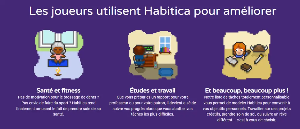 Habitica.com, meilleur site de gestion de tâches gamifié par IA 2024