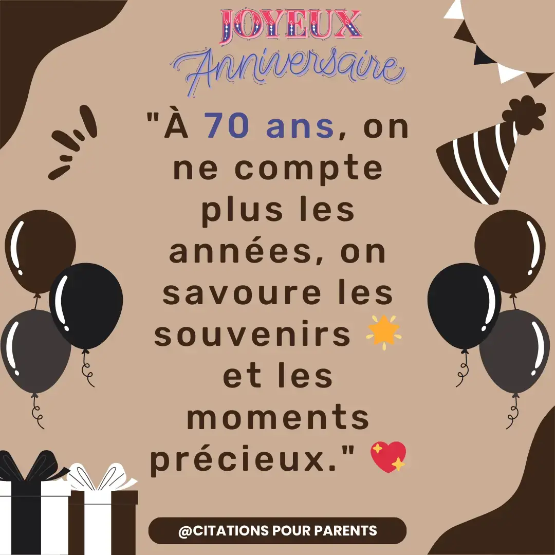 Anniversaire 70 Ans Citations