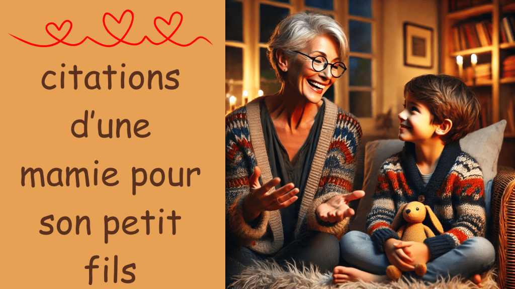 Les meilleures citations d'une mamie pour son petit fils